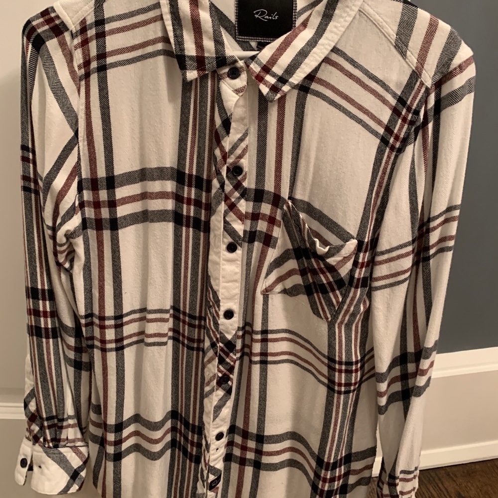 Rails Plaid Top